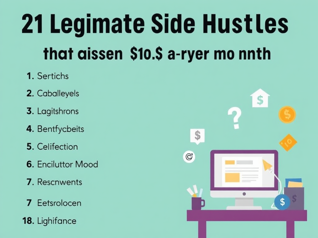 Legitimate Side Hustles That Can Earn